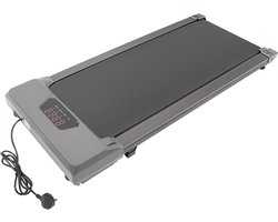 Vlakke Loopband Elektrische Walking Pad Led Display Voor Thuis 125*50cm Tot 100kg Grijs