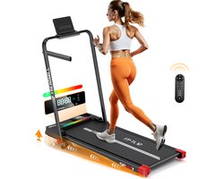 YEE RUN Elektrische Loopband - 8% Helling - Snelheidsbereik 1 tot 14km/u - 135 KG Draagvermogen - Inklapbaar Loopband - Geschikt voor thuis en op kantoor - met Afstandsbediening - Veiligheidssleutel - Tablet-/telefoonhouder.