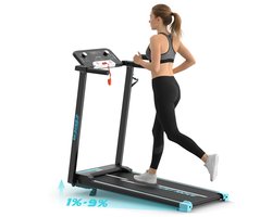 YEE RUN Loopband - met 9% Helling - 1-14 km/u Snelheidsbereik - 130 kg Maximale belasting - Inklapbaar Loopband - Luidsprekers - Bluetooth-compatibel