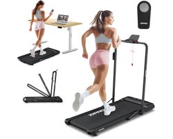 ZIPRO® Newlite Elektrische Loopband 1-10 km/h - Wandelband - Inklapbaar - Cardiotraining -display - Eenvoudig opvouwen naar een verticale positie - Nauwkeurige gegevensmeting - Easy Walk-demping - snel vouwsysteem