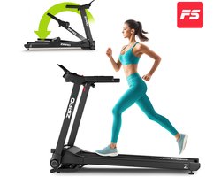 ZIPRO® Ramble | Loopband Inklapbaar met Helling | 1-16 km/h | Elektrisch | 12 Niveaus | LED-Display | 12 Programma’s | Bluetooth App | Hartslagmeting | Caloriemeting | Treadmill voor Thuis | Inklapbare met Hellingfunctie