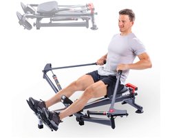 Christopeit Roeitrainer Accord Black – Full-body training thuis met 12 weerstandsniveaus