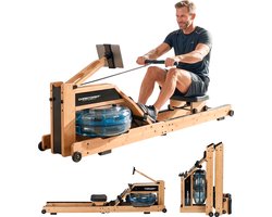 Christopeit - Roeitrainer Colorado - Opvouwbare roeimachine - Bamboe