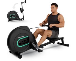 Flowsense Elvora Lite Roeimachine – Inklapbaar Roeiapparaat – Elastische Weerstand – Stil & Compact – Voor Gebruikers tot 200 cm / 115 kg – Thuis Fitness Roeitrainer - Roeitrainers