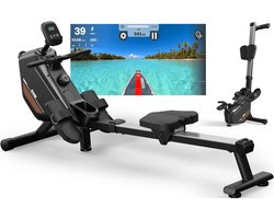 FYSIQ Magnetische Roeitrainer - 16 Weerstanden - Roeimachine - Roeitrainers voor Thuis - Met App en Bluetooth