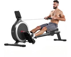 Jessi Store - Roeitrainer - Roeimachine - Hometrainer - Magnetische weerstand - 16 niveaus - 150 kg - LCD display - 163x67x49cm