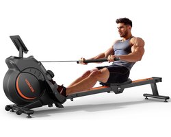 Magnetisch Roeiapparaat Thuis met 16 Weerstanden | Aluminium | Bluetooth | Max. 181 kg