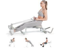 MKSS® Roeitrainer Inklapbaar - Hometrainer - Roeimachine Fitness - Wit