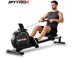 Mytrox Roeimachine - Inklapbare Roeitrainer met App - Magnetisch Roeiapparaat - 16 Weerstandsniveaus - Stil & Compact - Geschikt tot 120kg