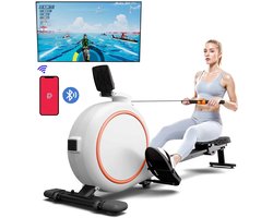 Norvia - Thuis Roeimachine - 32 Niveaus Verstelbare Weerstand - 150KG - LED Monitor Tablet Houder - Bluetooth Fitness Machine