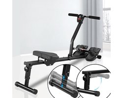 Opvouwbare Roeimachine met LCD Display en 12 Weerstandsniveaus | Cardio & Fitness Trainingsapparaat