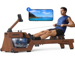 Opvouwbare Waterroeimachine met Comfortabel Zitvlak en Interactief Kaartspel voor Thuisfitness