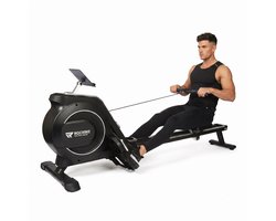 Rockerz Roeitrainer - Roeimachine met App & Bluetooth - Magnetisch Roeiapparaat met 32 Weerstandsniveaus - Extra Lange Rail