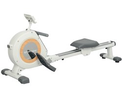 Roeitrainer - Roei-apparaat voor Thuis - Roeimachine - met LCD-Display - 16 Weerstandsniveaus - 150KG Gewichtscapaciteit - Fitnessapparaat voor Cardio- en Krachttraining - Roeiapparaat Fitness