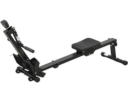 Roeitrainer - Roei-apparaat voor Thuis - Roeimachine - Opvouwbaar - met LCD-Display - Zitkussen - 150KG Gewichtscapaciteit - Fitnessapparaat voor Cardio- en Krachttraining - Roeiapparaat Fitness