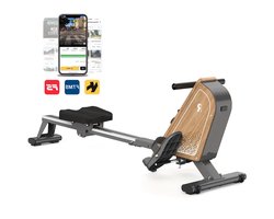 Roeitrainer – Roeimachine – Roeiapparaat – Fitnessapparaat – Cardio Machine – Magnetische Weerstand 16 Niveaus – Compact Met Draadloos Display – Max. 150 kg – Verticale Opbergmogelijkheid