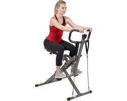Row-N-Ride PRO Fitnessmachine – Opvouwbare Roeitrainer & Full Body Trainer met Weerstandsbanden – Bil- en Benentraining Cardio