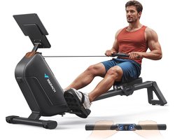 Stille Magnetische Roeitrainer met Verlengde Rails en Exclusieve App