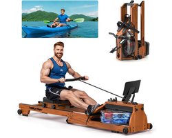 Thuisroeimachine – Roeitoestel – Fitnessapparaat – Roeitrainer – Indoor Roeimachine – Massief Eikenhout – Bluetooth Display
