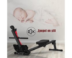 Thuys – Roeitrainers – Hometrainers – Roeimachine – 118 x 30 x 20cm – Rood