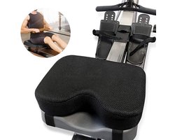 Traagschuim Roeitzitkussen met Antislip en Wasbare Riem - Comfortabel, Ergonomisch, Roeien