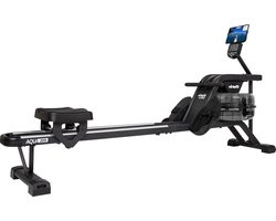 VirtuFit AQUA200i Roeitrainer met Waterweerstand – Inklapbaar – Dubbele Rail – Incl. Display, Tablethouder en Transportwielen – Kinomap & Fitshow – Max. 120 kg en 200 cm – Roeiapparaat – Roeimachine