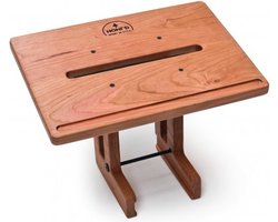 WaterRower Laptop Steun Kersenhout – Houten Laptophouder voor Roeitrainer – Geschikt voor Laptops tot 17 Inch – Eenvoudige Montage – Veiligheidsrand – Diverse Houtsoorten