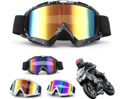 1 stucks Snowboardbrillen, skibrillen voor dames heren volwassenen, skibrillen heren en dames kleuren, anti-condens winter sneeuwbrillen met sferische afneembare lenzen, geschikt voor buitensporten(zwart)