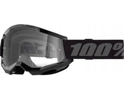 100% Strata 2 Junior Crossbril - Zwart, Helder