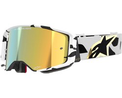 Alpinestars Supertech Corp Goggle – White Gold Mirror Gold