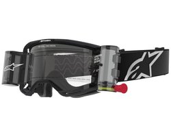 Alpinestars Vision 8 Crossmotor Bril - Zwart met Heldere Lens