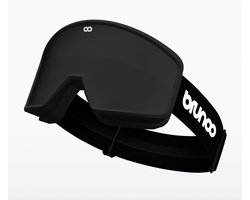 Brunoo Blaze Premium Skibril - Zwart - Inclusief 2 lenzen