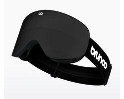 Brunoo Nova Premium Skibril - Zwart - Inclusief 2 lenzen