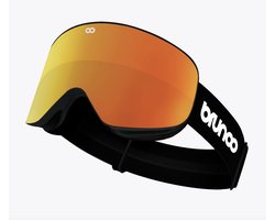Brunoo Zero Premium Skibril - Oranje - Inclusief 2 lenzen