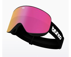 Brunoo Zero Premium Skibril - Roze - Inclusief 2 lenzen