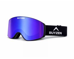 BUYZEN Performance Skibril – UV400 – Dubbele Anti-Fog Lens – REVO Coating – OTG – Helm Compatibel – Unisex Ski & Snowboard Bril
