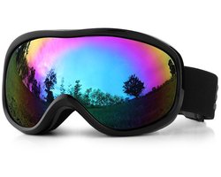 Dubbellaagse anticondens skibril, ademende en winddichte skibril met hoge resolutie, geschikt voor buitensporten - Stijl 4