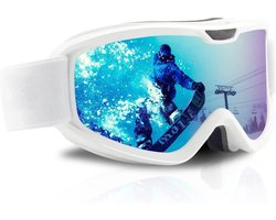 EXCITAT Skibrillen - ski zonnebril - UV-bescherming en anti-condens skibrillen - Geschikt voor brildragers - voor mannen en vrouwen - Perfect voor wintersport, ski毛n, schaatsen