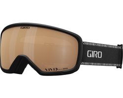 Giro Millie Skibril Dames - Zwart/Wit met VIVID Koperen Lens