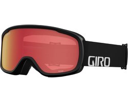 Giro Roam Adult Snow Goggle - Black Wordmark Strap with Amber Scarlet/Yellow Lenses