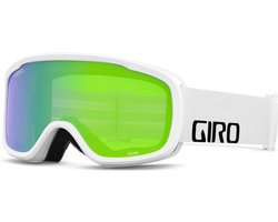 Giro Roam Adult Snow Goggle - White Wordmark Strap with Loden Green/Yellow Lenses
