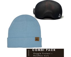 Goggle Protect Beschermhoes + MowMow Muts - voordeelpack - beanie - hoes