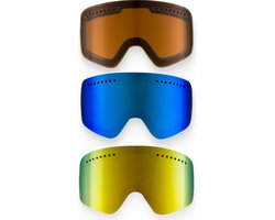 GOOFF MAGNET skibril lenzen, set van 3 (voor combinatie met paarse MAGNET)