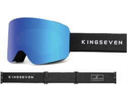 KingSeven - Randloze Unisex Skibril met UV400 en Polarisatiefilter - Blauw - Model Z292
