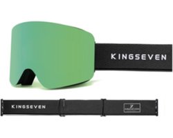 KingSeven - Randloze Unisex Skibril met UV400 en Polarisatiefilter - Groen - Model Z295