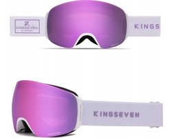 KingSeven - Unisex Skibril met UV400 en Polarisatiefilter - Paars - Model Z303
