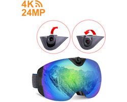 Leveroam Skibril Met 4K Camera - Waterdicht - Wifi - UV400 Bescherming - 170° Groothoeklens - USB-C Oplaadbaar - Tot 2 Uur Opnametijd - Unisex