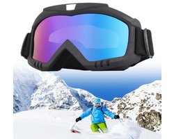 Magnetische Ski-En Snowboardbril - Dubbele Sferische Lens - Krastbestendig En Anti-Condens Met Ventilatiesysteem - 1 - Geschikt Voor Outdoor En Watersport In Zwart