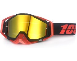 Motorbril/anti-UV antislipbril/racebril/skibril/motorfiets, off-road racen, ATV, ATV spons stofdichte bril/bril voor buitenactiviteiten voor volwassenen Zwart en Rood