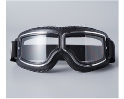Motorbrillen, offroad motorbrillen, vintage sportbrillen, heren motorbrillen, anti-condens, stofdicht, anti-UV, geschikt voor motorfietsen, fietsen, racen, skiën